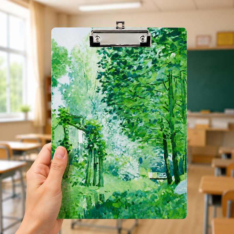 Acrylic Paper Clipboard Nature for Teachers | Durable Clear Clipboard for Office & School Supplies