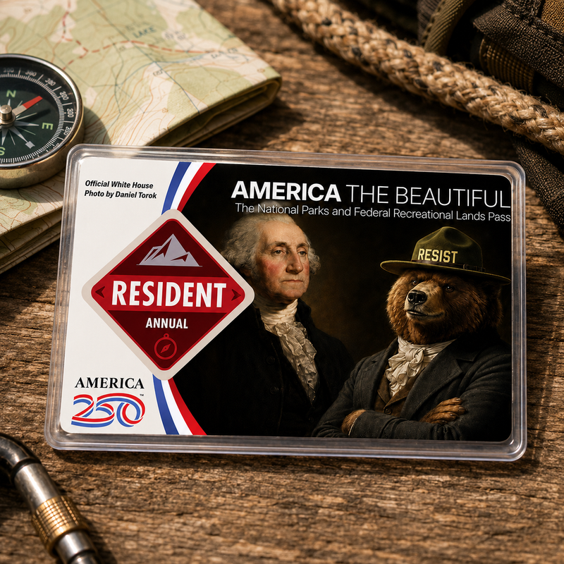 National Park Bear Pass Sleeve – America the Beautiful Card Cover for Hikers & Travel Lovers