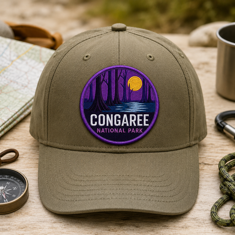 Congaree National Park Iron-on Patch | Gift for Hikers & Travel Lovers