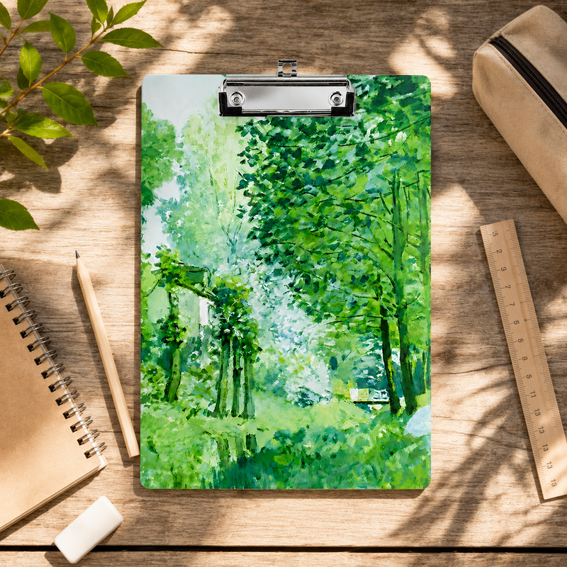 Acrylic Paper Clipboard Nature for Teachers | Durable Clear Clipboard for Office & School Supplies