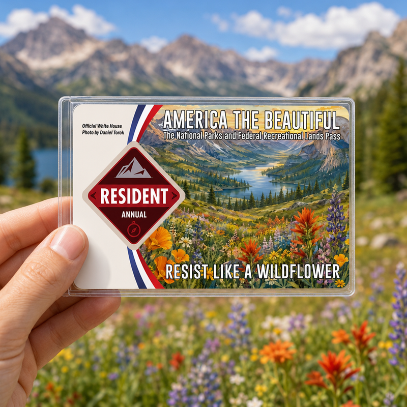 Wildflower National Park Pass Sleeve | Gift for Hikers & Travel Lovers