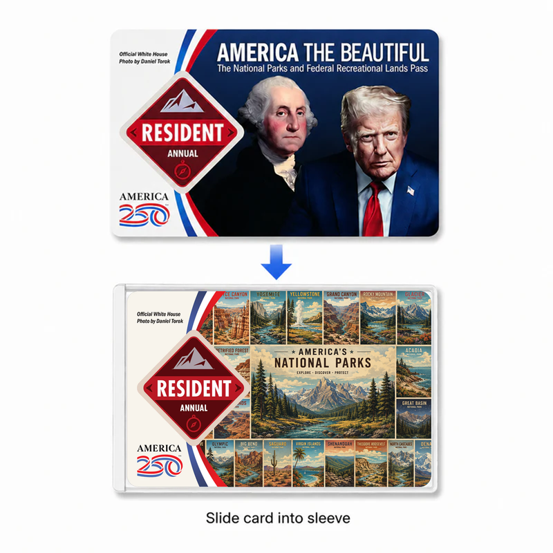 All National Parks Pass Sleeve | Outdoor Keepsake Gift for Hikers
