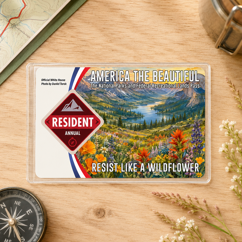 Wildflower National Park Pass Sleeve | Gift for Hikers & Travel Lovers