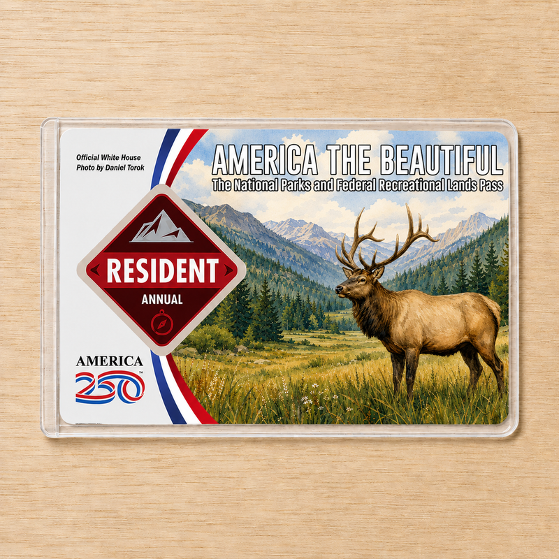 National Park Pass Sleeve – Clear Card Holder America the Beautiful Pass Protector for Hikers & Travel Lovers