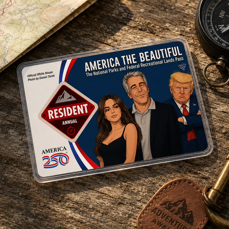 Anti Trump Card National Park Pass Sleeve – Protect Our Parks for Hikers & Travel Lovers