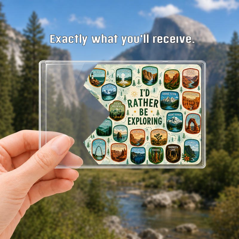 America the Beautiful National Park Pass Sleeve – Card Holder for Hikers & Travel Lovers