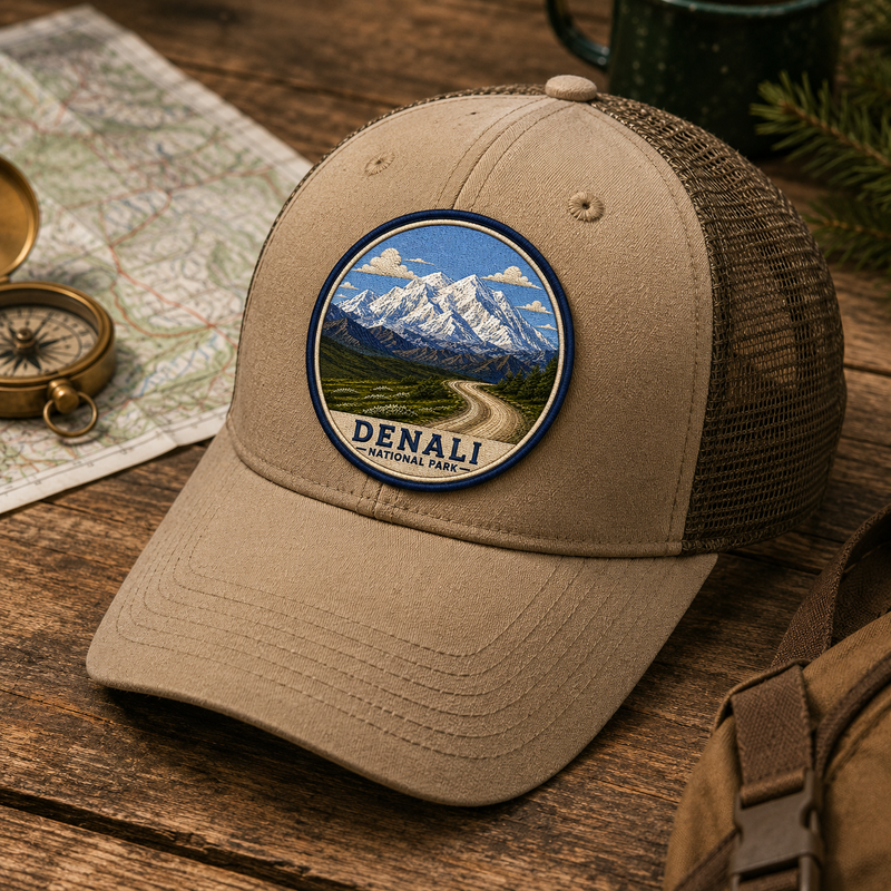 Denali National Park Iron-on Patch | Gift for Hikers & Travel Lovers