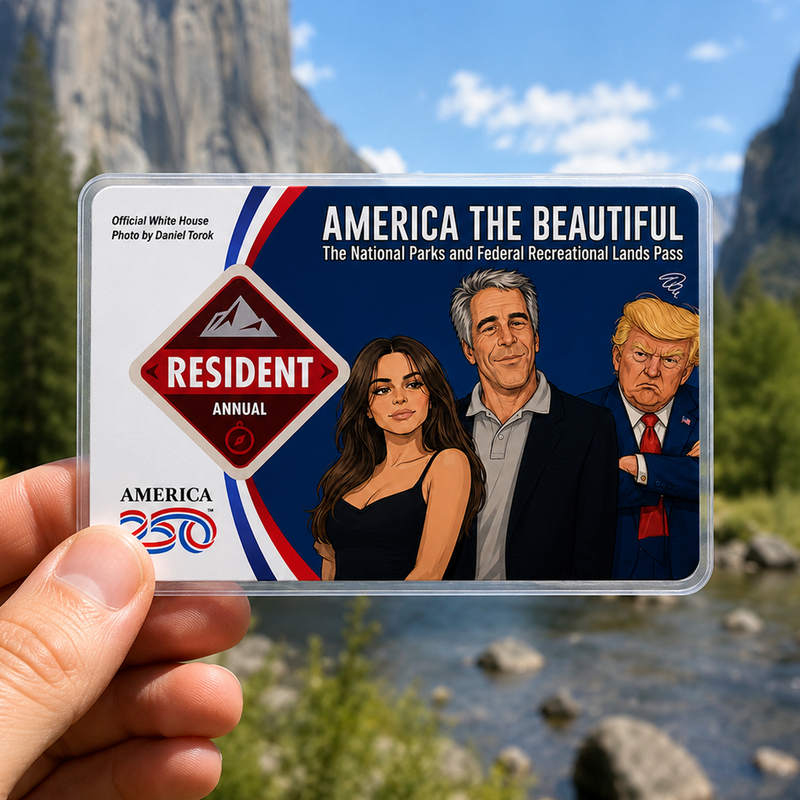 Anti Trump Card National Park Pass Sleeve – Protect Our Parks for Hikers & Travel Lovers