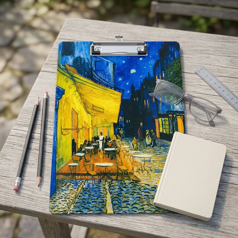 Acrylic Paper Clipboard Van Gogh for Teachers | Durable Clear Clipboard for Office & School Supplies