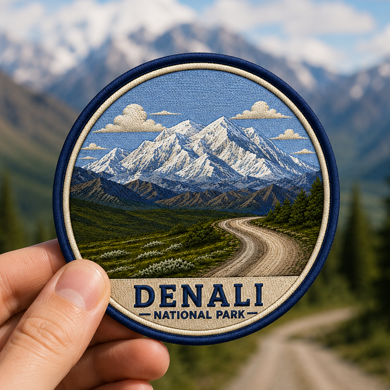 Denali National Park Iron-on Patch | Gift for Hikers & Travel Lovers