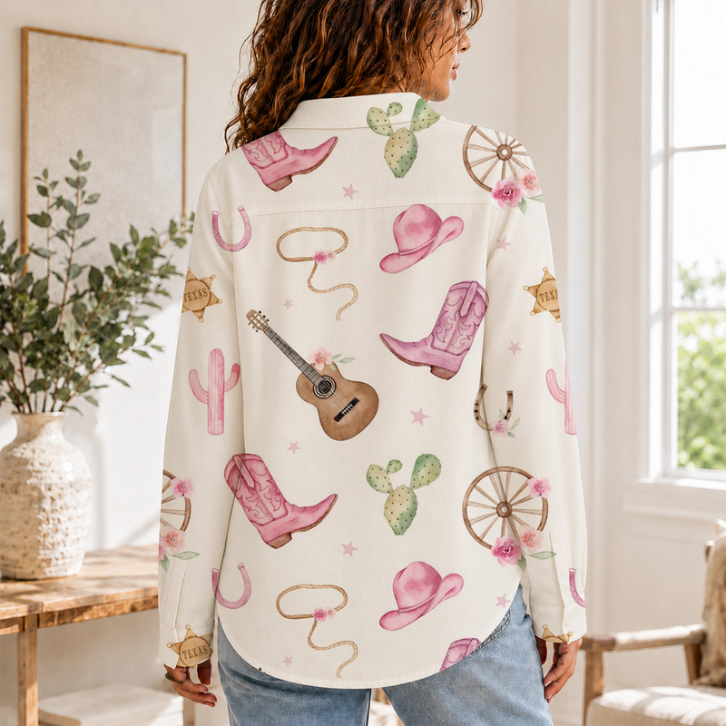 Cowgirl Western Women Blouse Shirt | Gift For Country Lovers
