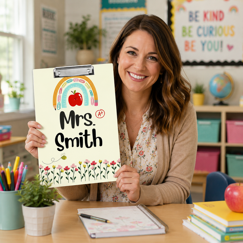 Personalized Acrylic Clipboard - Back to School Teacher Gift