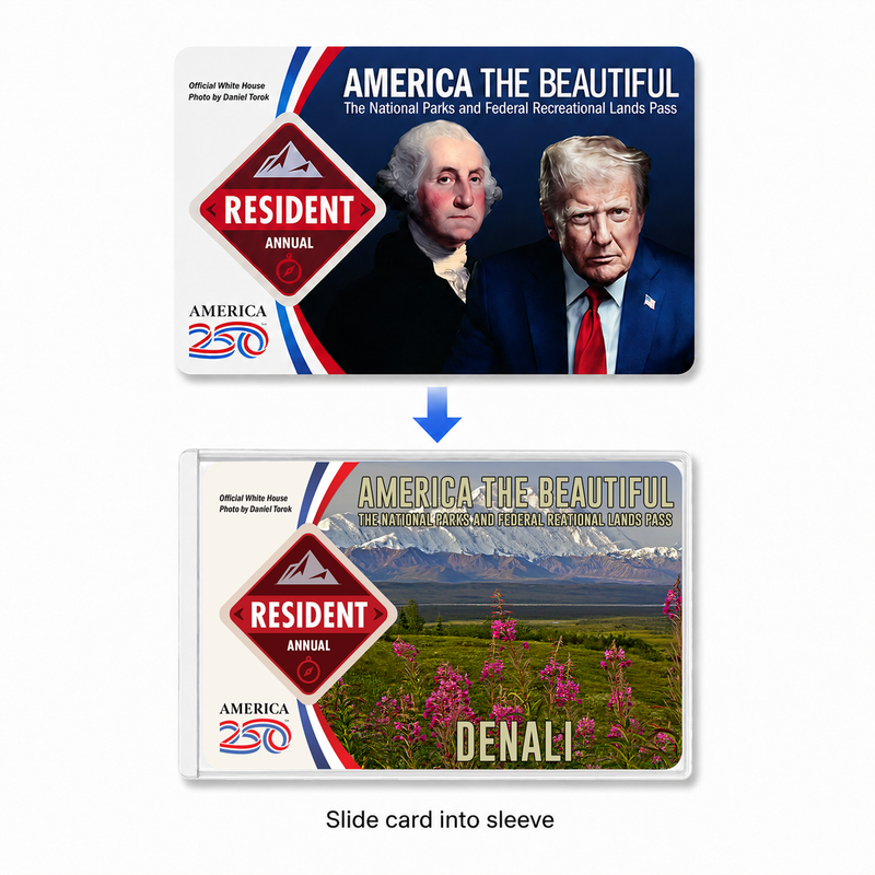 Pesonal National Park Pass Sleeve | Gifts for Hikers & Camp Lovers | Pass Protector