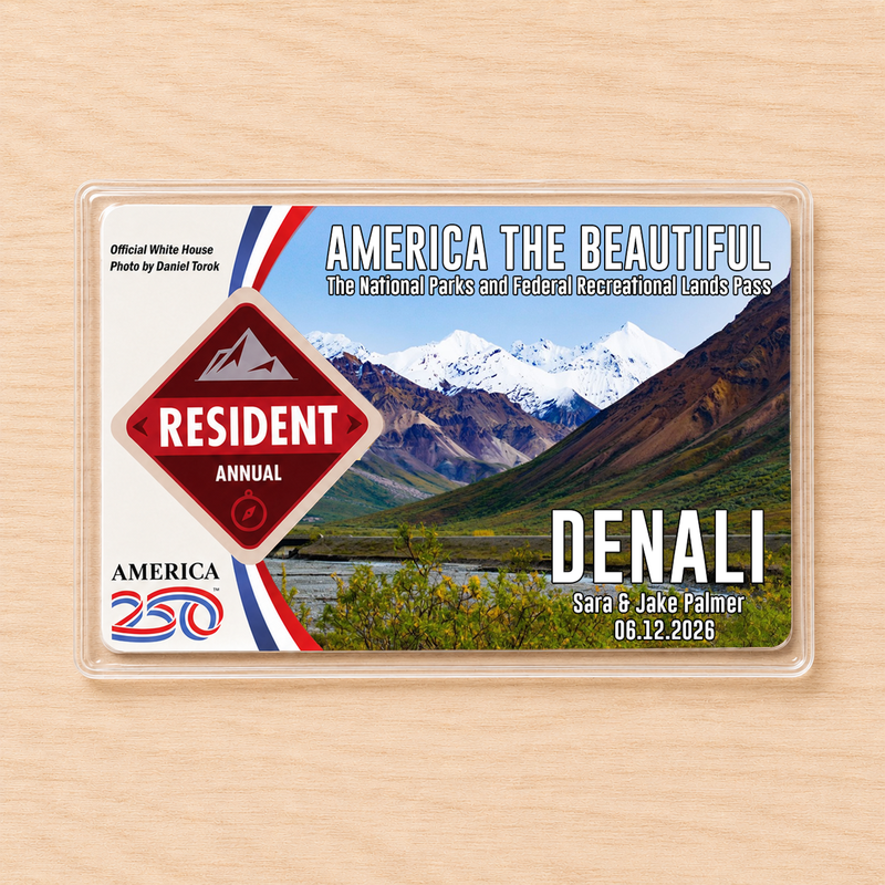 Pack 6 Denali National Park Pass Sleeves – Landscapes & Animals | Gift for Hikers & Travel Lovers