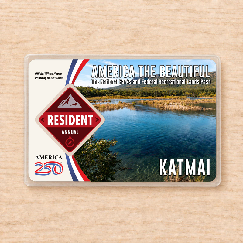 Katmai National Park Pass Sleeve | Gift For Hikers & Travel Lovers | Pass Protector