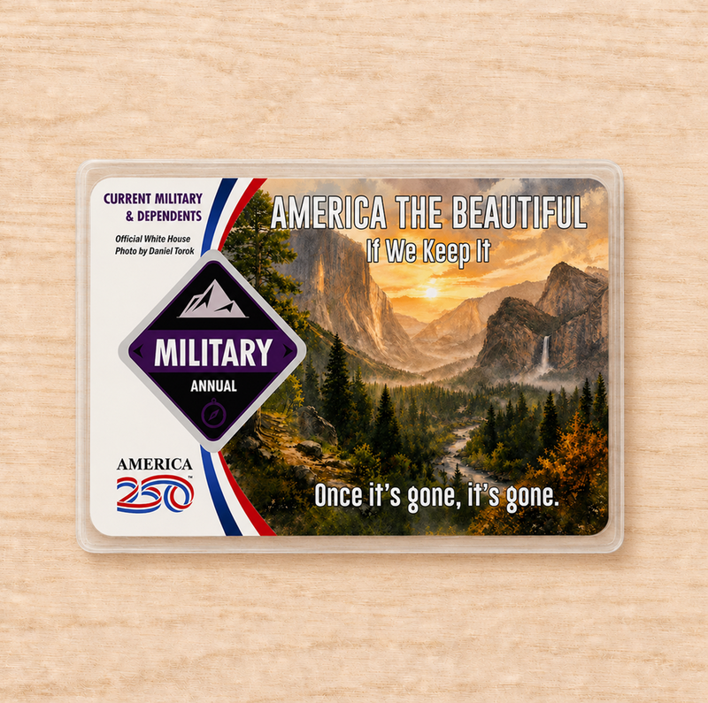 America the Beautiful National Park Pass Sleeve | Gift For Hikers & Travel Lovers | Pass Protector