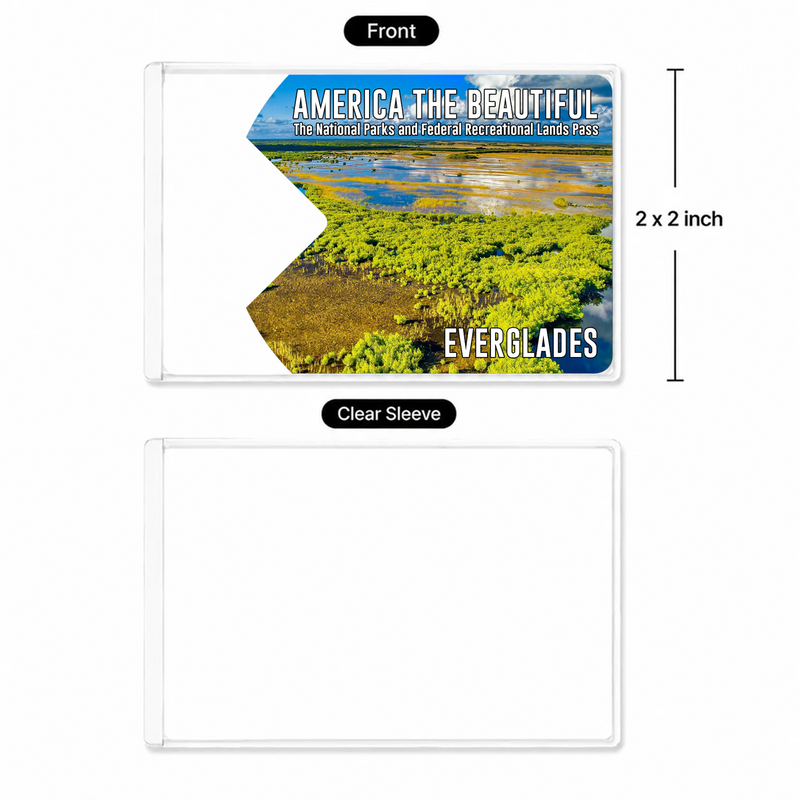 Everglades National Park Pass Sleeve | Gift For Hikers & Travel Lovers | Pass Protector