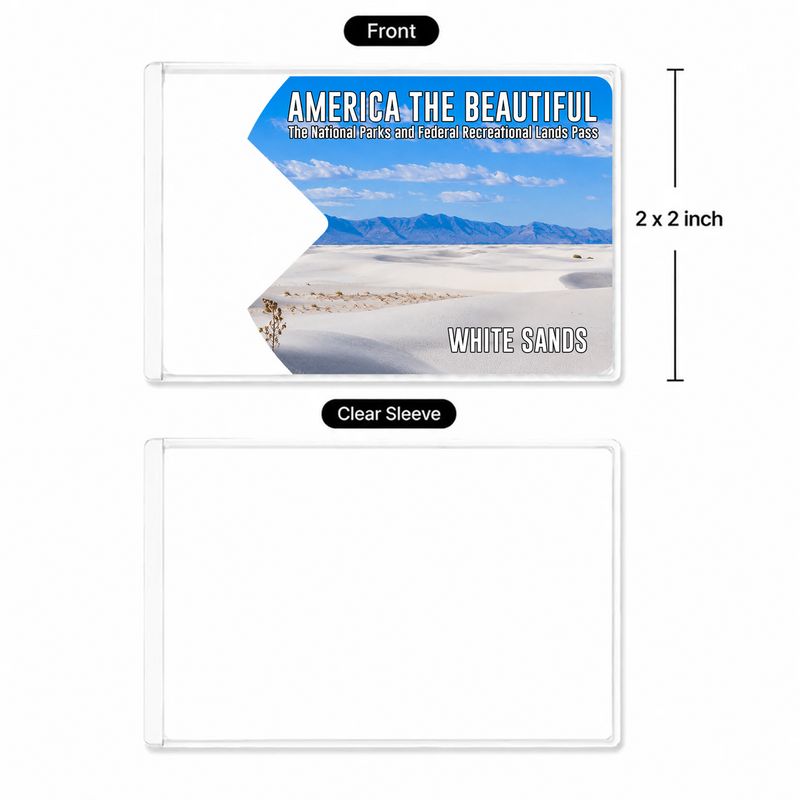 White Sands National Park Pass Sleeve | Gift For Hikers & Travel Lovers