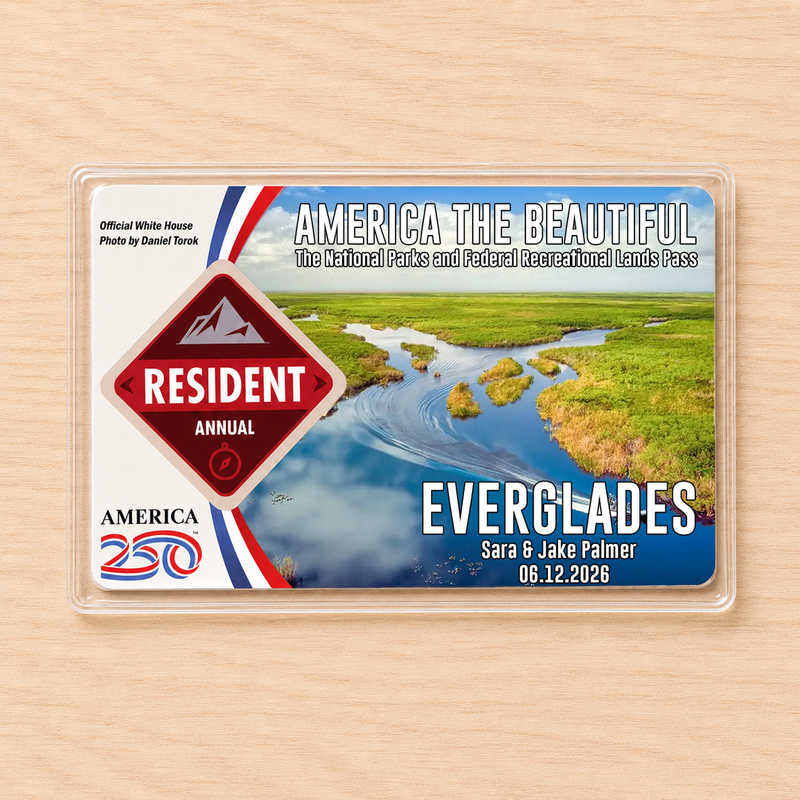 Pack 6 Everglades National Park Pass Sleeves – Landscapes & Animals | Gift for Hikers & Travel Lovers
