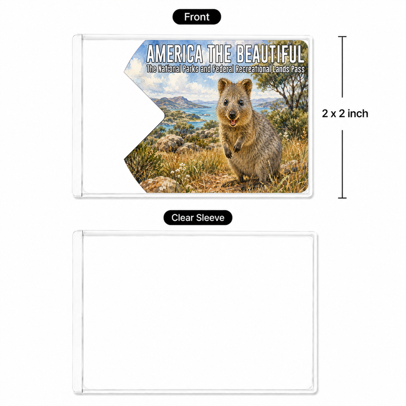 Animal National Park Pass Sleeve | Gifts for Hikers & Camp Lovers | Pass Protector
