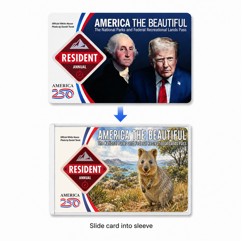 Animal National Park Pass Sleeve | Gifts for Hikers & Camp Lovers | Pass Protector