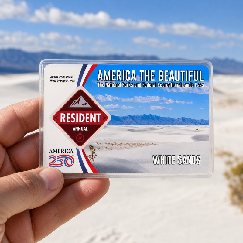 White Sands National Park Pass Sleeve | Gift For Hikers & Travel Lovers