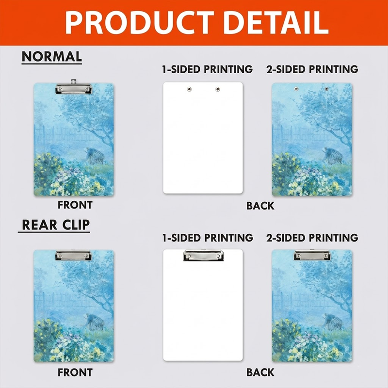 Acrylic Paper Clipboard | Gift for Teachers | Durable Clear Clipboard for Office & School Supplies