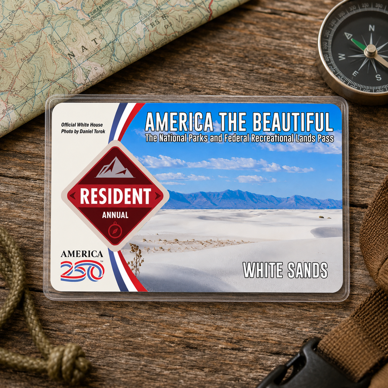 White Sands National Park Pass Sleeve | Gift For Hikers & Travel Lovers