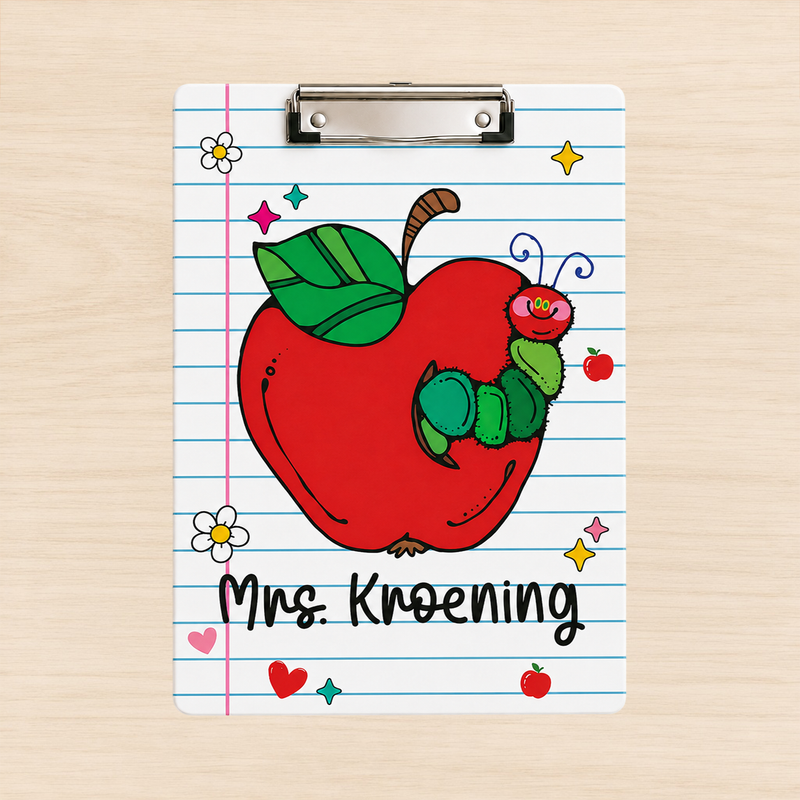 Custom Acrylic Clipboard with Name | Back to School Classroom Supplies