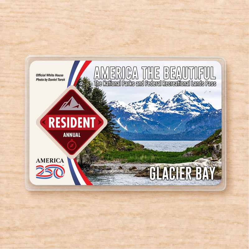 Glacier Bay National Park Pass Sleeve | Gift For Hikers & Travel Lovers | Pass Protector