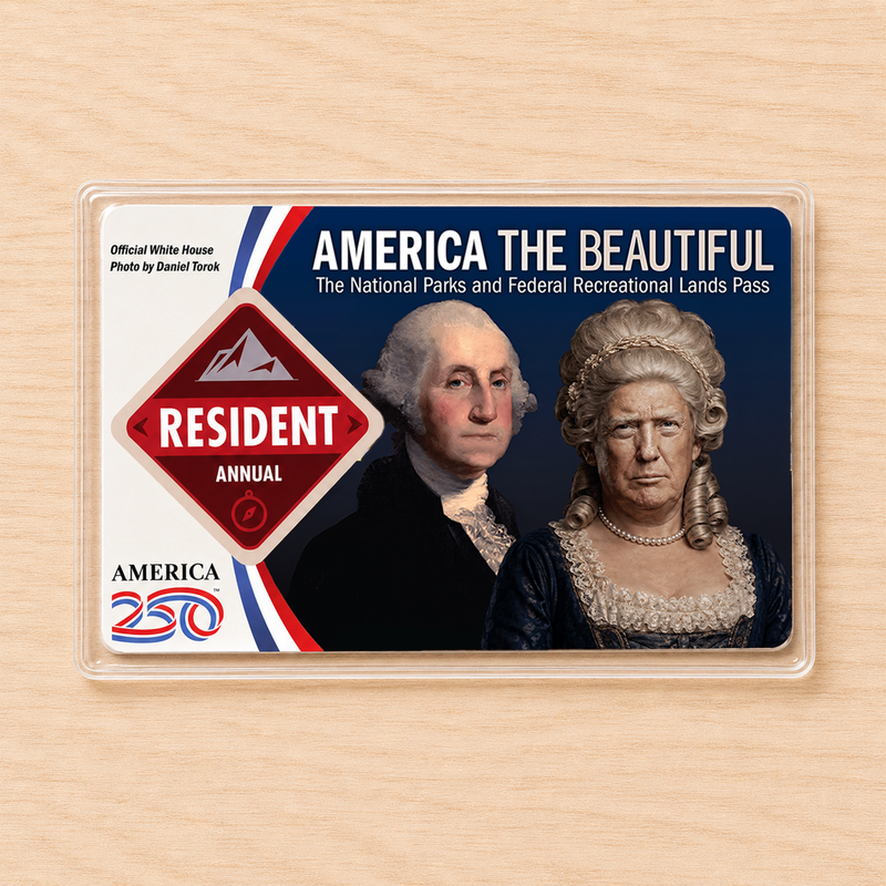 Anti Trump National Park Pass Sleeve – America the Beautiful Card Cover for Hikers & Travel Lovers