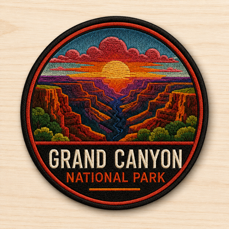 Grand Canyon National Park Iron-on Patch | Gift for Hikers & Travel Lovers