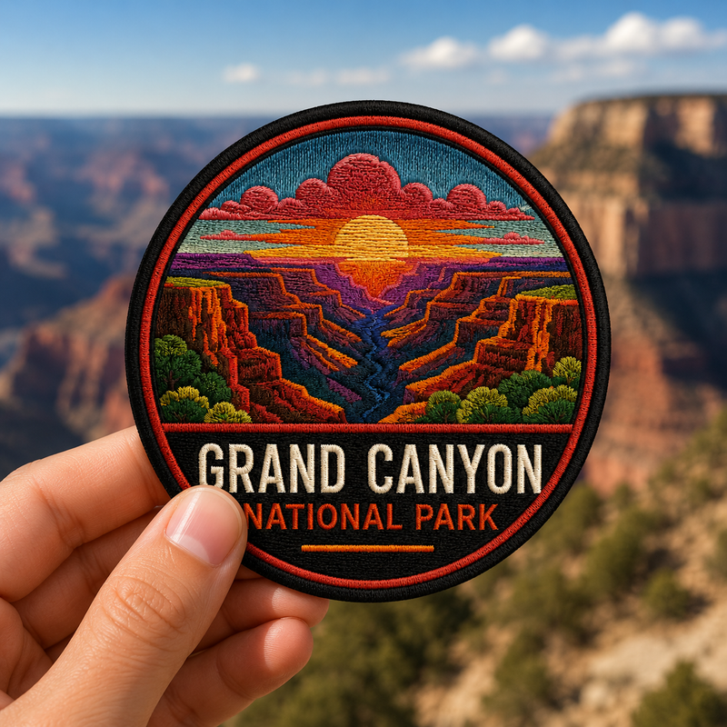 Grand Canyon National Park Iron-on Patch | Gift for Hikers & Travel Lovers