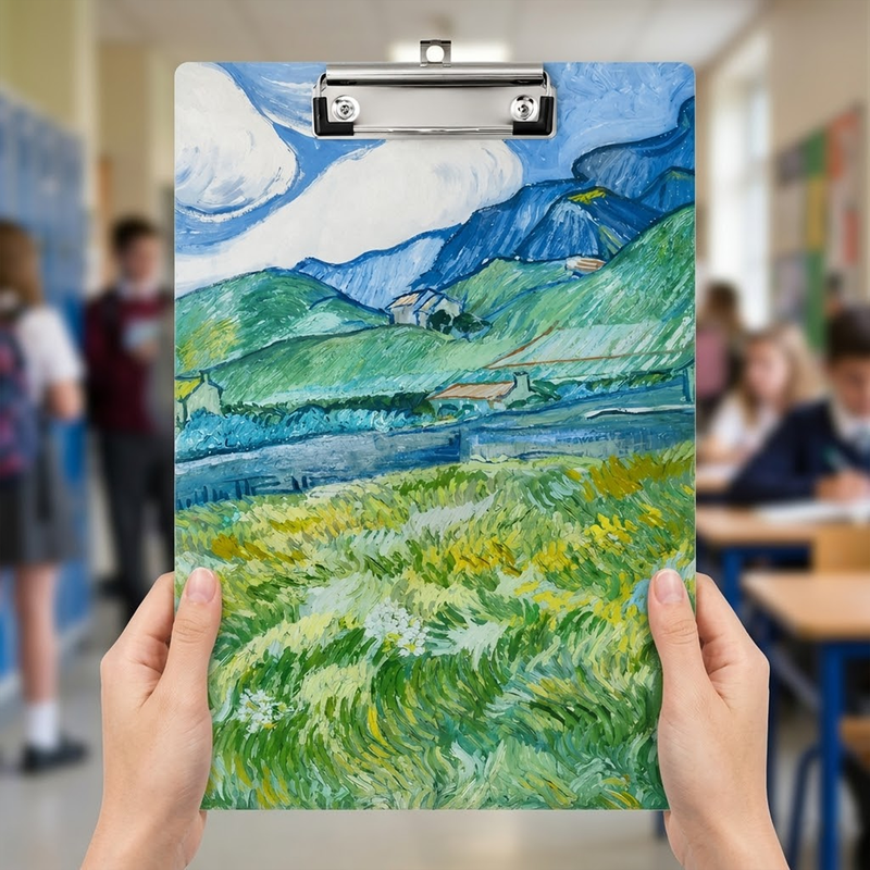 Acrylic Paper Clipboard Vintage for Teachers | Durable Clear Clipboard for Office & School Supplies