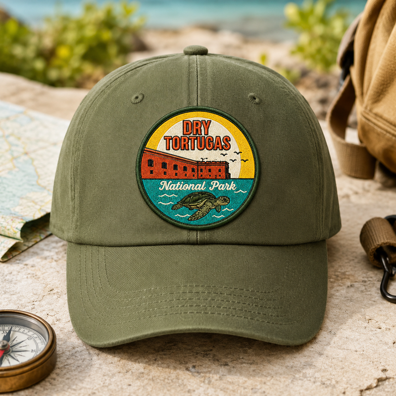 Dry Tortugas National Park Iron-on Patch | Gift for Hikers & Travel Lovers