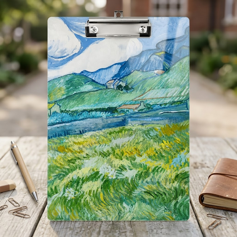 Acrylic Paper Clipboard Vintage for Teachers | Durable Clear Clipboard for Office & School Supplies