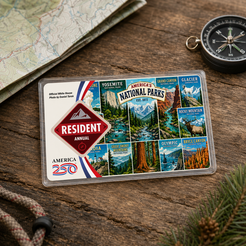 America’s National Parks Pass Sleeve | Gift for Hikers & Travel Lovers