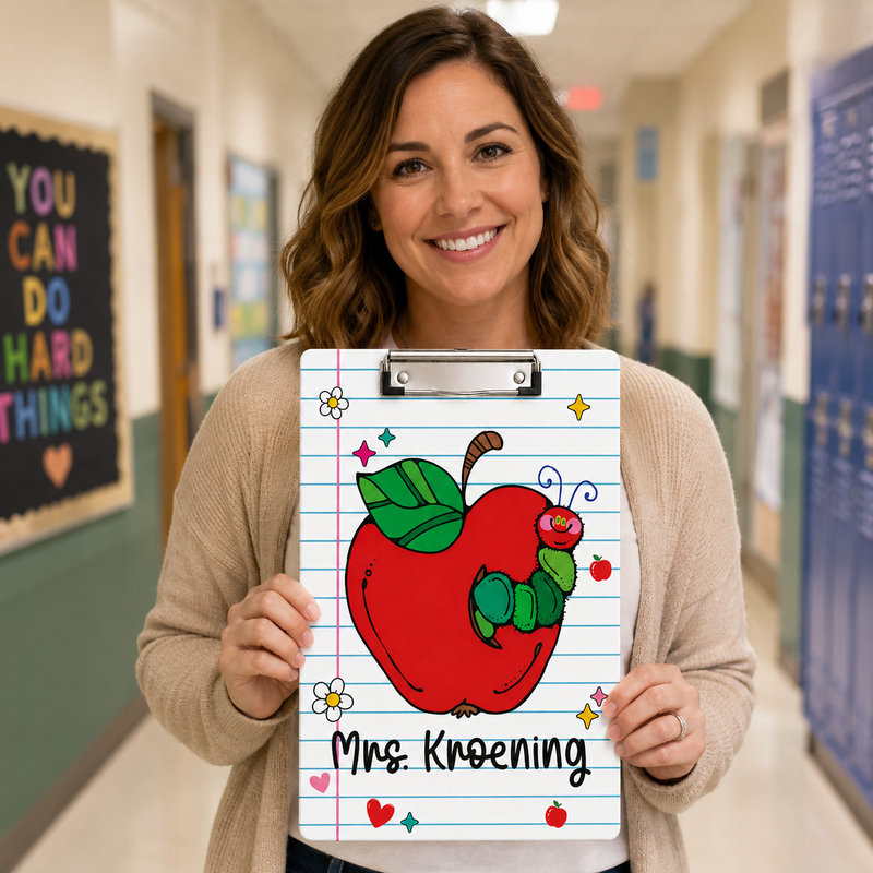Custom Acrylic Clipboard with Name | Back to School Classroom Supplies