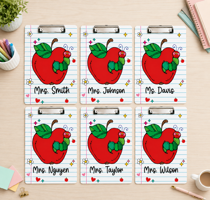 Custom Acrylic Clipboard with Name | Back to School Classroom Supplies