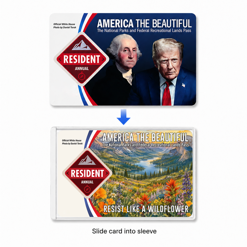 Wildflower National Park Pass Sleeve | Gift for Hikers & Travel Lovers