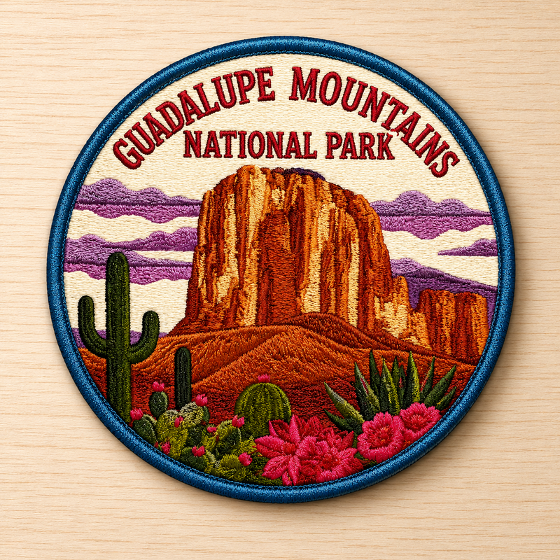 Guadalupe Mountain National Park Iron-on Patch | Gift for Hikers & Travel Lovers
