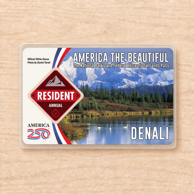 Denali National Park Pass Sleeve | Gift For Hikers & Travel Lovers | Pass Protector
