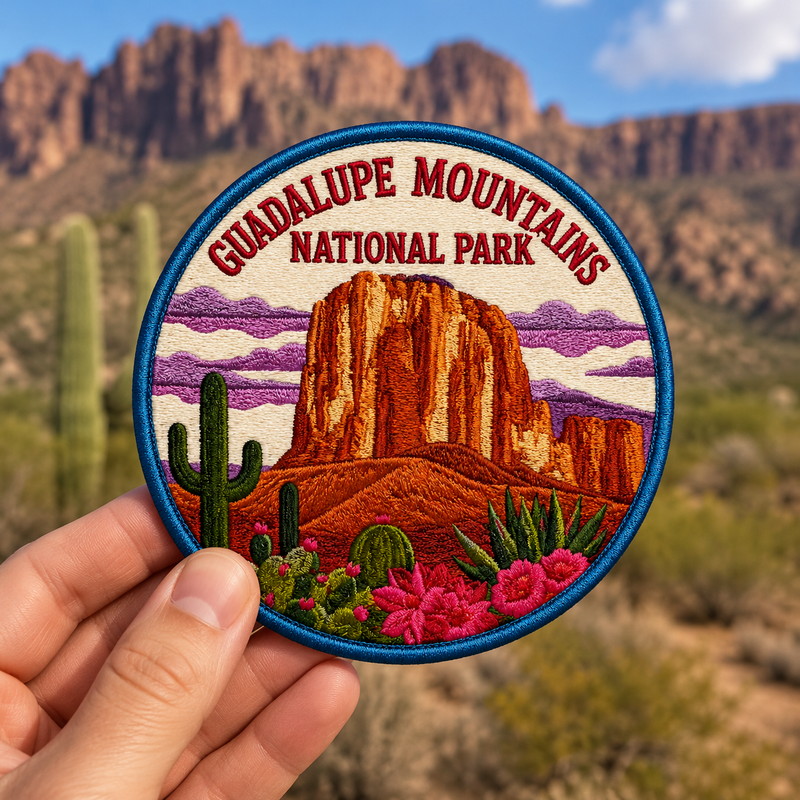 Guadalupe Mountain National Park Iron-on Patch | Gift for Hikers & Travel Lovers