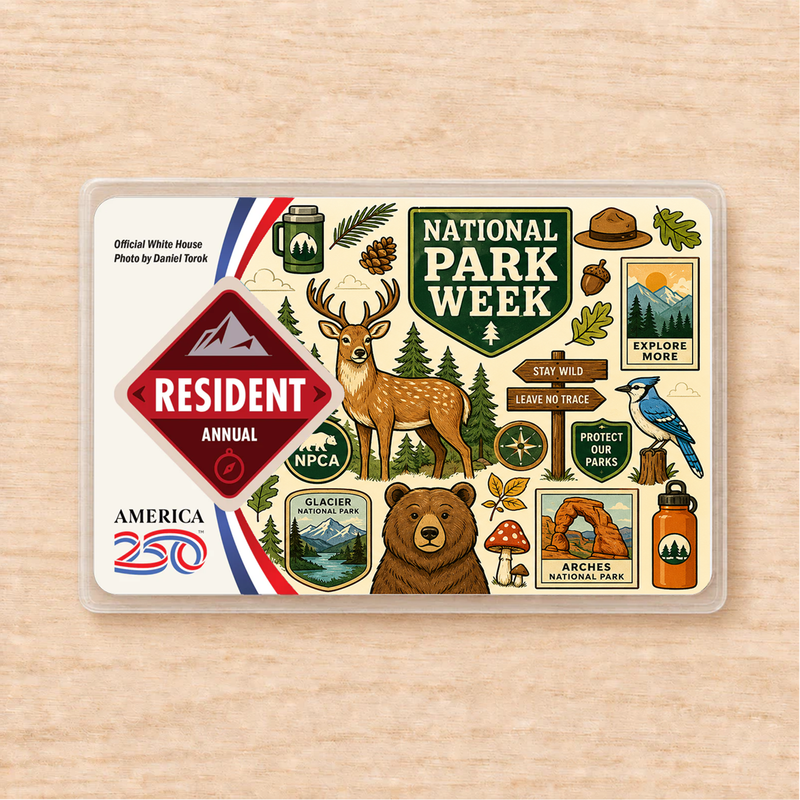 National Park Week Pass Sleeve | Gift for Hikers & Nature Lovers
