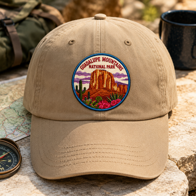 Guadalupe Mountain National Park Iron-on Patch | Gift for Hikers & Travel Lovers