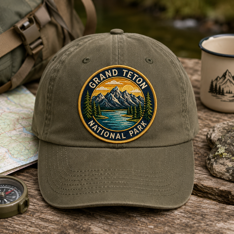 Grand Teton National Park Iron-on Patch | Gift for Hikers & Travel Lovers