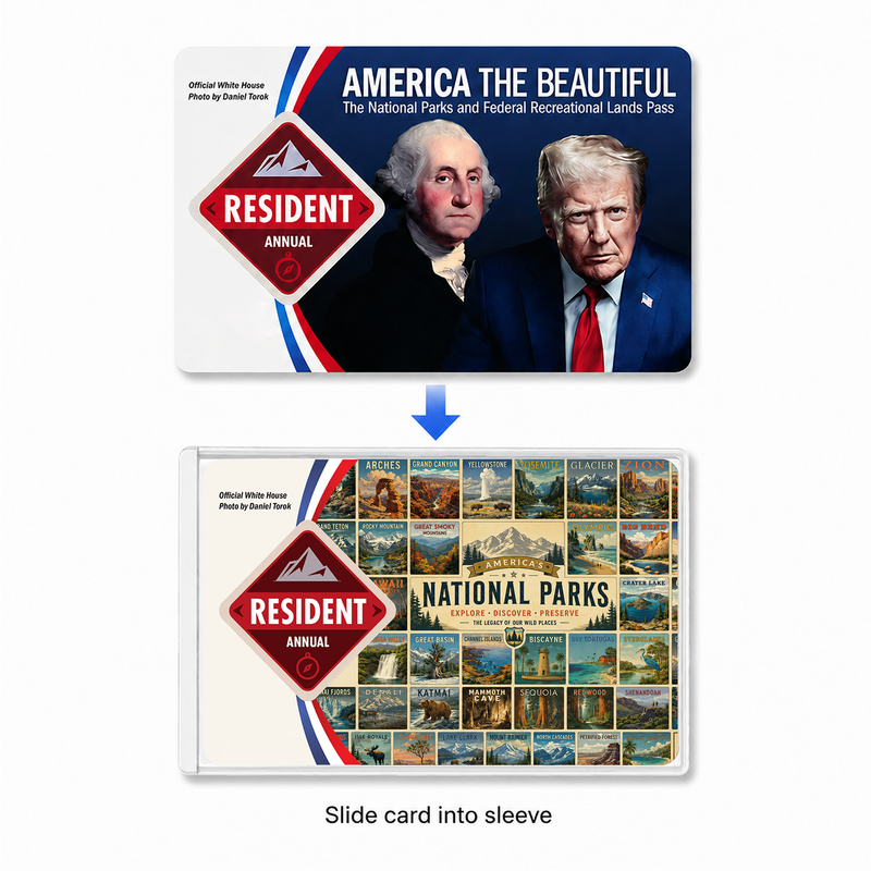 63 National Parks Pass Sleeve – Gift for Hikers & Campers