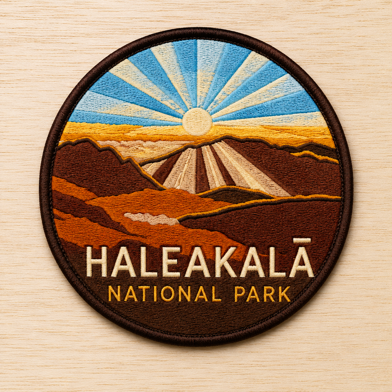Haleakala National Park Iron-on Patch | Gift for Hikers & Travel Lovers