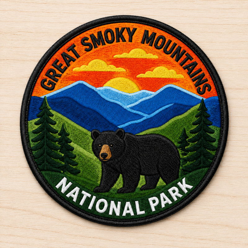 Great Smoky National Park Iron-on Patch | Gift for Hikers & Travel Lovers