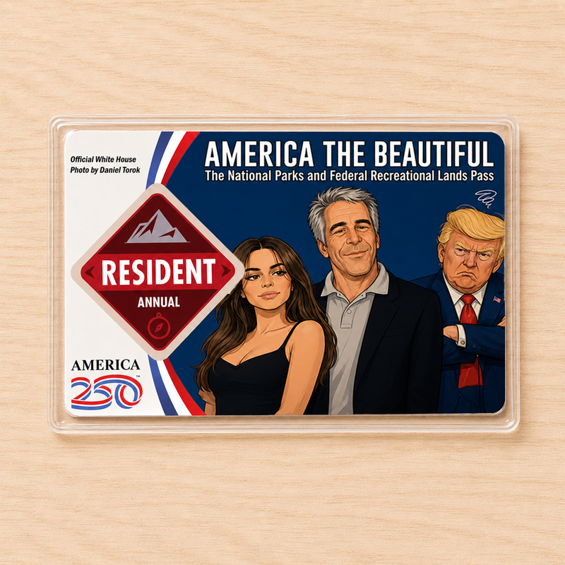 Anti Trump Card National Park Pass Sleeve – Protect Our Parks for Hikers & Travel Lovers
